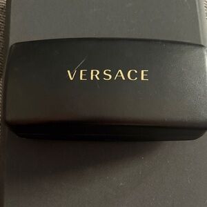 Versace Black and Gold Sunglasses Case